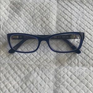 Juicy Couture blue frames with blue leopard arms